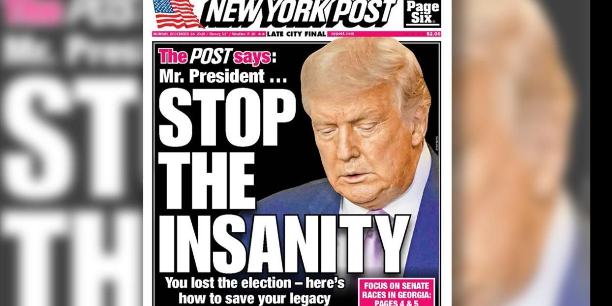 New York Post: "Señor presidente... Detenga la locura