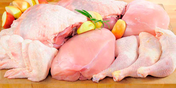 En 52.5 millones de libras cae venta de carne de pollo