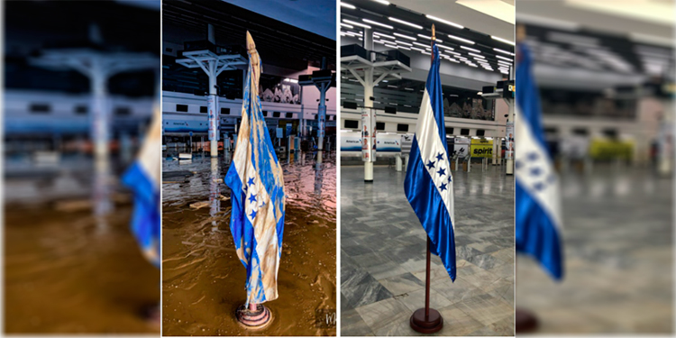 Pabellón Nacional engalana un resplandecido aeropuerto 'Villeda Morales'