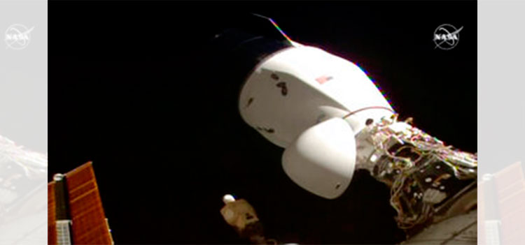 Cápsula de SpaceX con festín navideño a bordo llega a la EEI