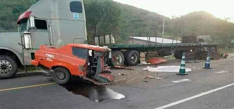 Fatal accidente vial deja una persona muerta y tres heridas en Goascorán, Valle