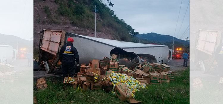 Volcamiento deja una persona herida en Santa Rosa de Copán