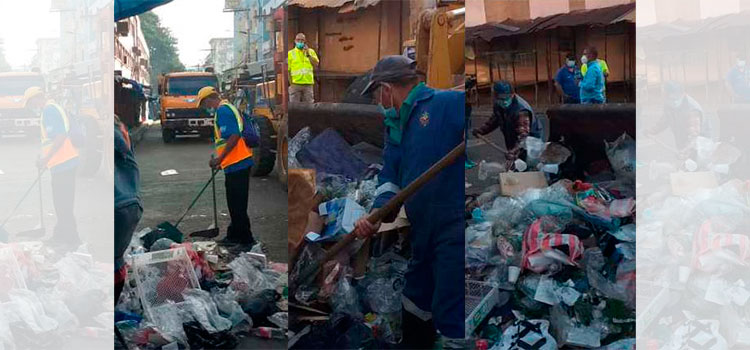 Repletos de basura amanecen los mercados de la capital