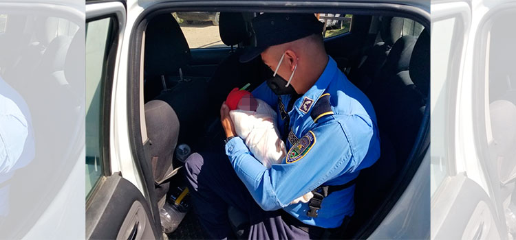 En patrulla policial nace bebé en Ocotepeque