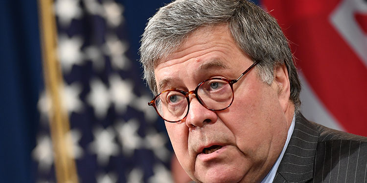 Trump anuncia la salida del gobierno del fiscal general Bill Barr