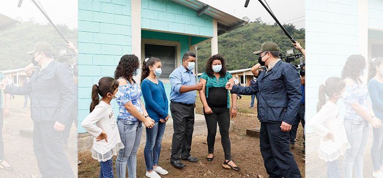 Más de 50 viviendas entrega el presidente Hernández en El Progreso