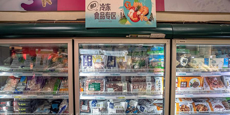 China halla coronavirus por primera vez en congelados de producción nacional