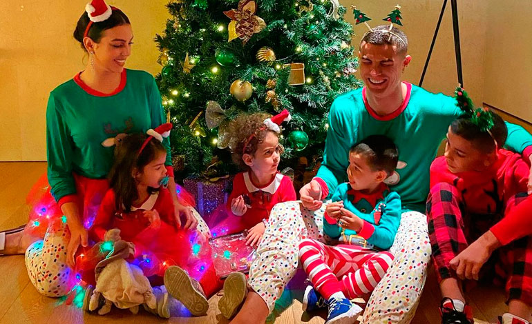 Cristiano Ronaldo “yuca” con sus hijos