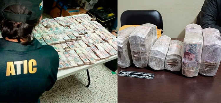 Durante 2020: ATIC ha incautado más de L.75 millones y $11 mil al crimen organizado
