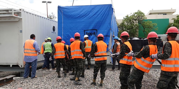 Hospital móvil de Tegucigalpa ya fue concluido