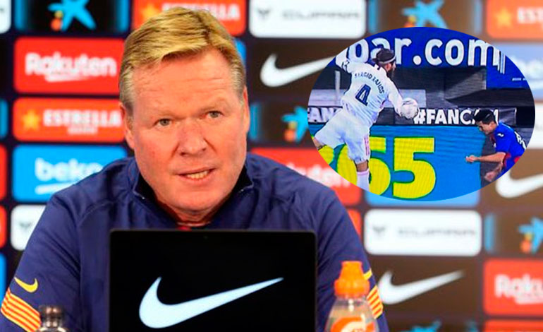 Koeman: “9 de cada 10 personas de Madrid dirían que lo de Ramos es penalti”