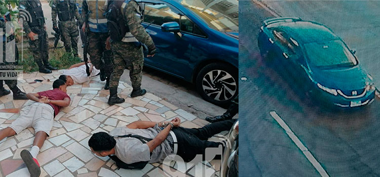 Cámaras del 911 captan persecución a banda de asaltantes en Tegucigalpa