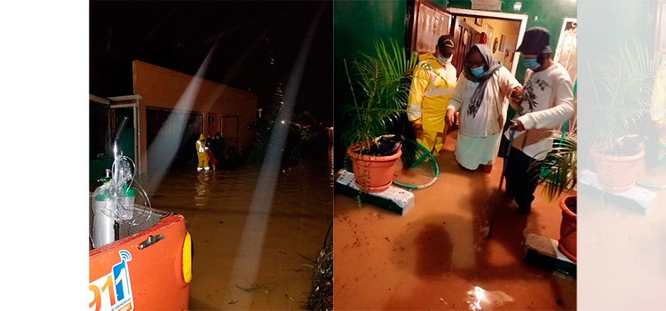 Lluvias por segundo frente frío deja primeros evacuados en La Ceiba