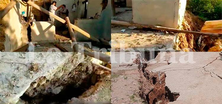 Evacuan dos aldeas por falla geológica en Macuelizo, Santa Bárbara (Video)