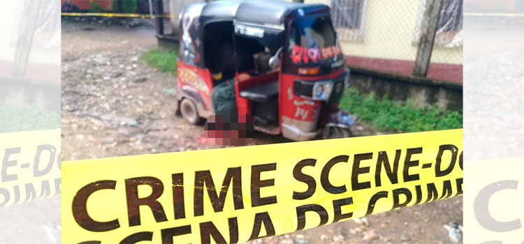 Matan a un pasajero a bordo de una mototaxi en Villanueva, Cortés