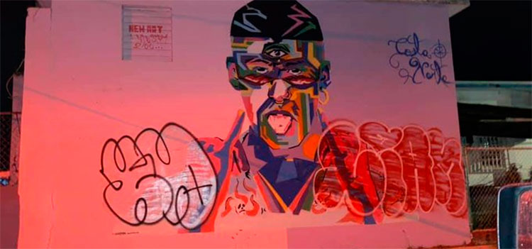 Dañan mural dedicado a Bad Bunny en su localidad de crianza en Puerto Rico