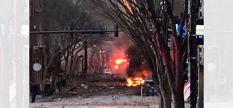 Explosión sacude centro de Nashville; no se reportan heridos