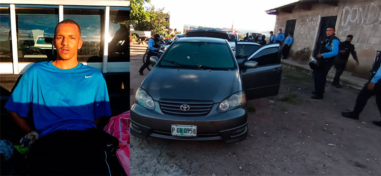 Tras persecución capturan a presunto pandillero con vehículo robado en la capital