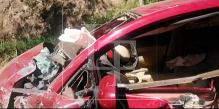 Un muerto y dos heridos deja accidente vehicular en Santa Bárbara (Video)