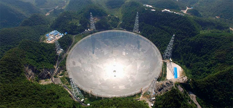 China inaugurará en enero de 2021 el mayor radiotelescopio del mundo