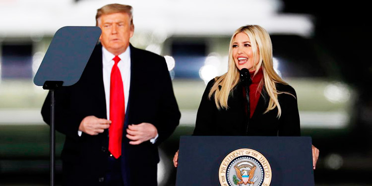 Ivanka Trump llama ‘patriotas’ a los que causan el caos en Washington y luego borra el tuit