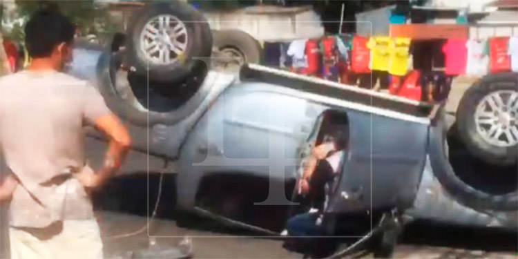 Dos personas resultan heridas en un accidente vehicular en SPS