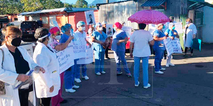 Personal de Salud realiza diversas protestas en el departamento de Atlántida