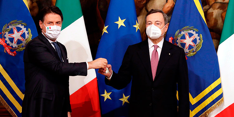 Draghi toma las riendas de Italia para sanar la crisis de la pandemia