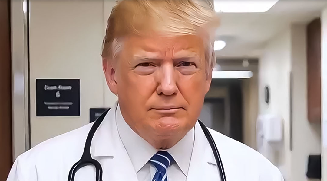 Trump publica video de IA donde cura el "Síndrome de Delirio Anti-Trump" a varios famosos